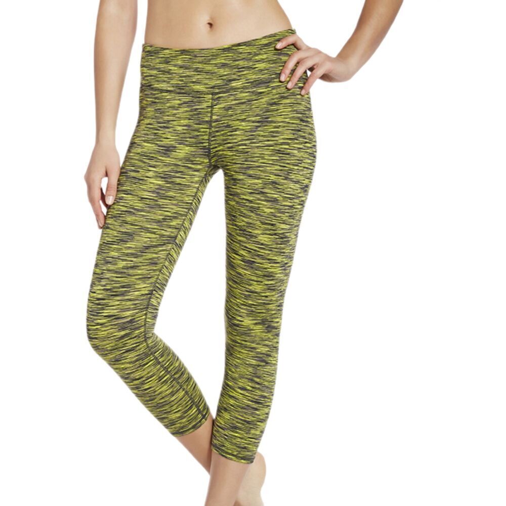 Fabletics Define PowerHold Mid-Rise Capri Neon Stripe Size Small - Picture 2 of 10